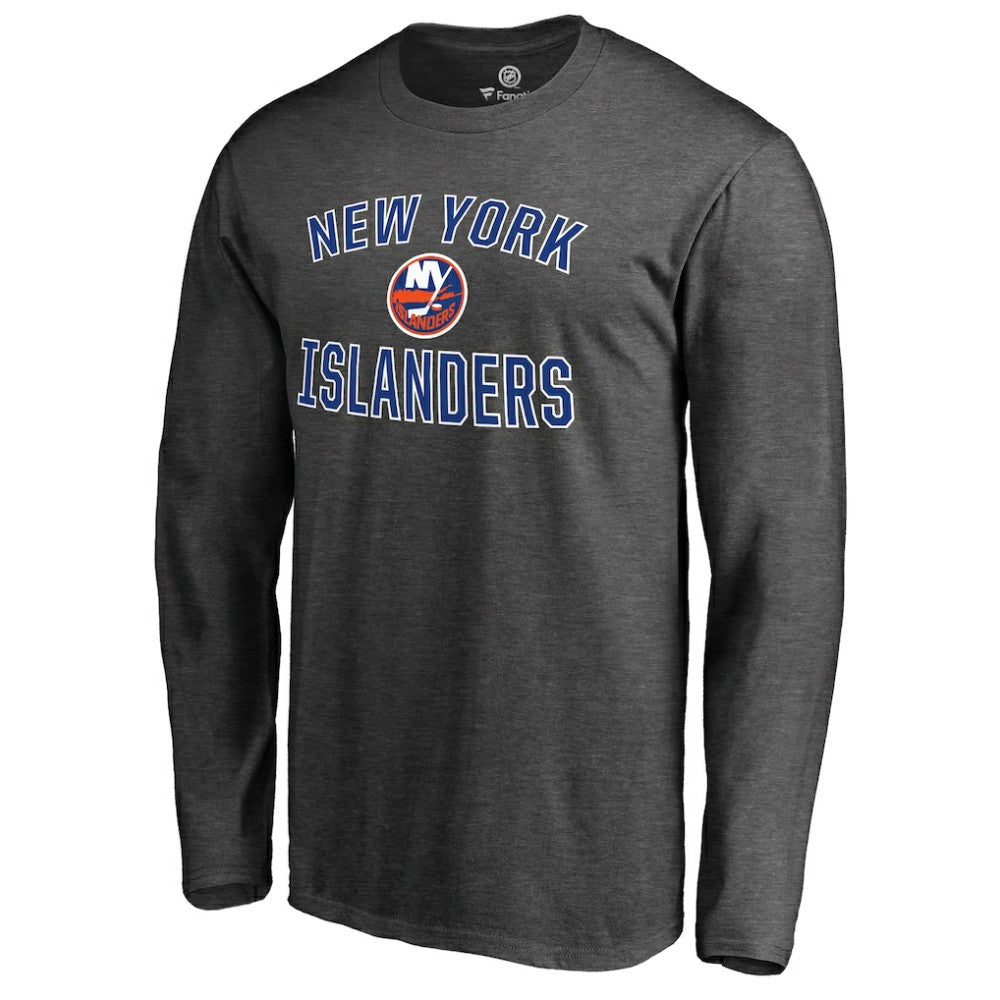 New York Islanders Victory Arch Long Sleeve T-Shirt - Heathered Gray | NHL sale
