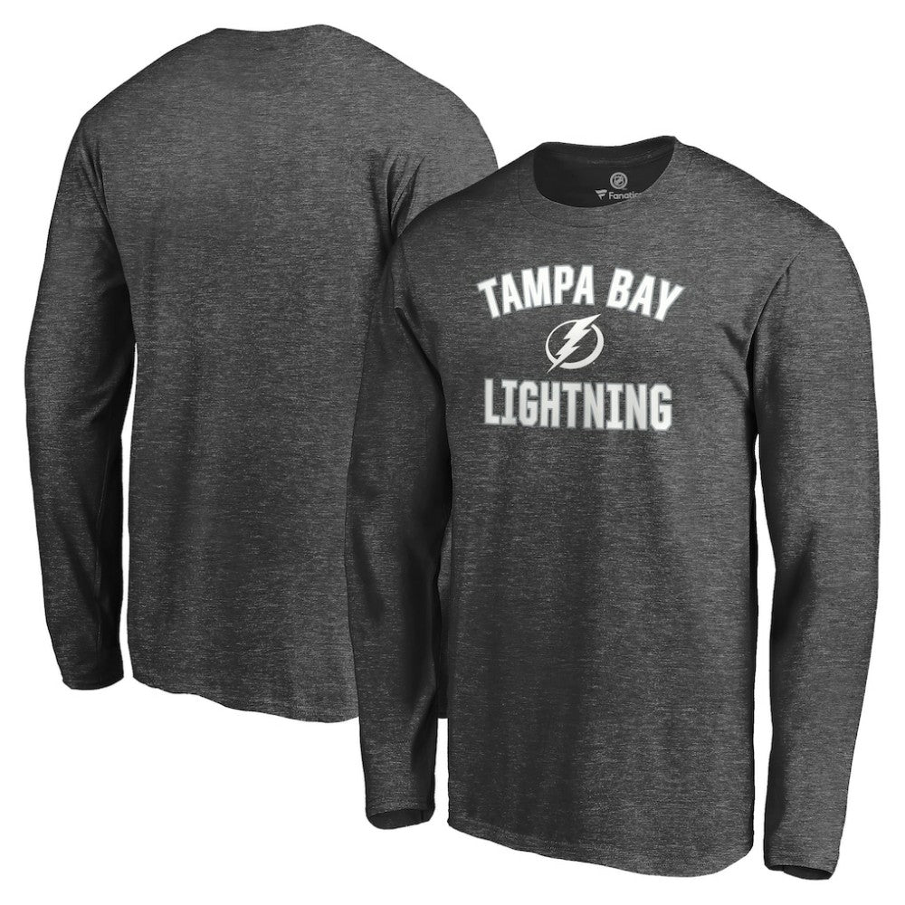Tampa Bay Lightning Victory Arch Long Sleeve T-Shirt - Heathered Gray | NHL on sale