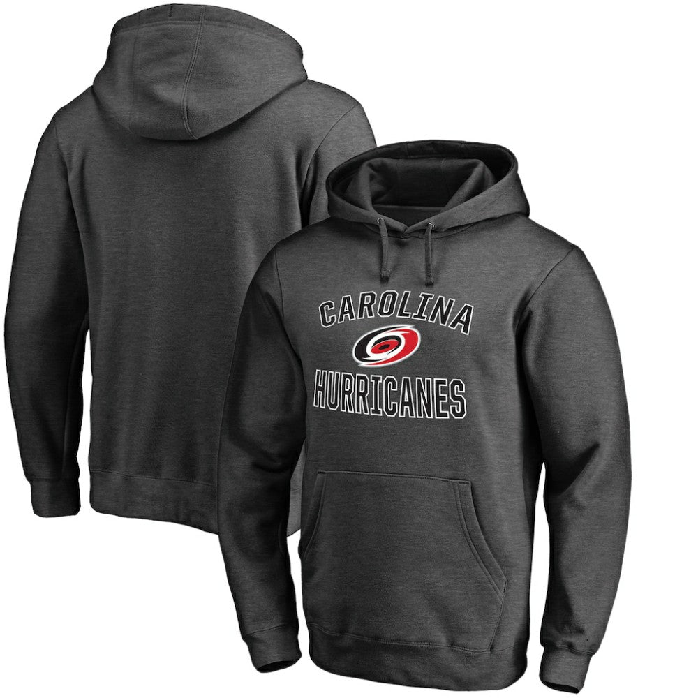 Carolina Hurricanes Victory Arch Team Fitted Pullover Hoodie - Heather Charcoal | NHL on sale