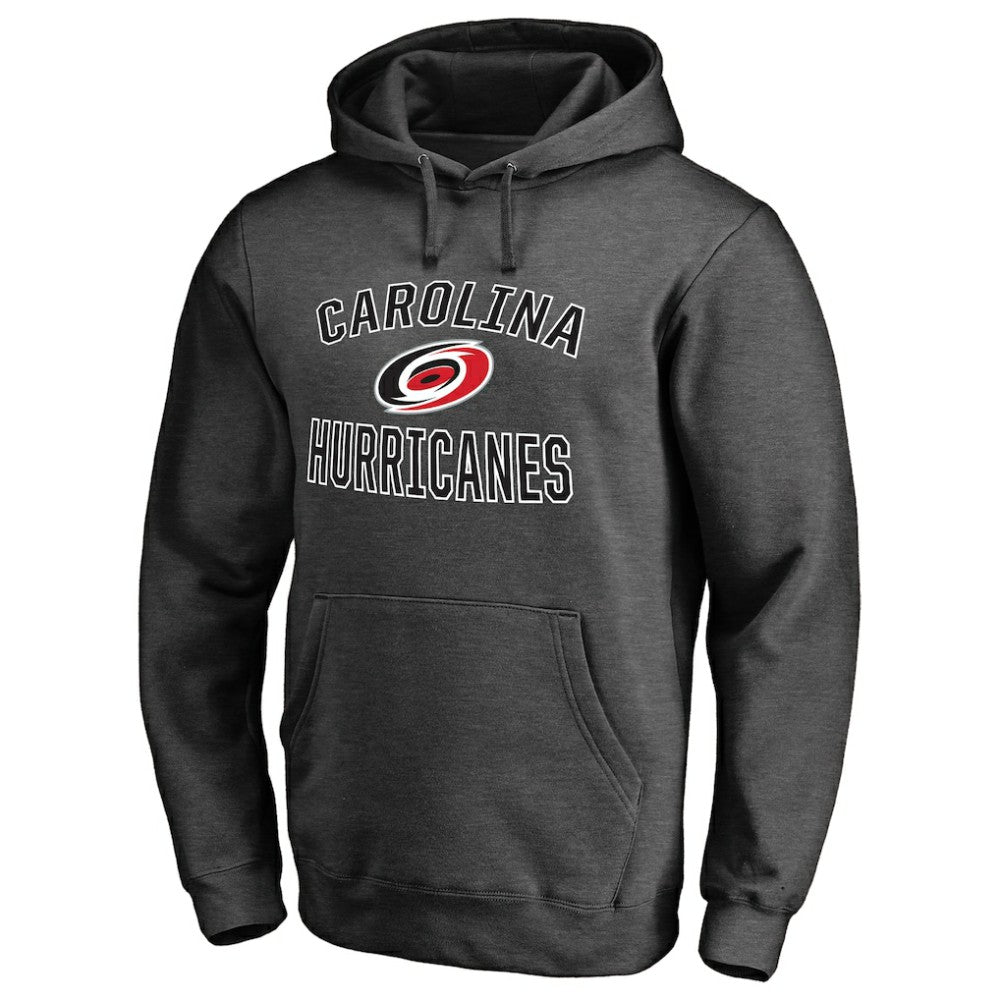 Carolina Hurricanes Victory Arch Team Fitted Pullover Hoodie - Heather Charcoal | NHL on sale