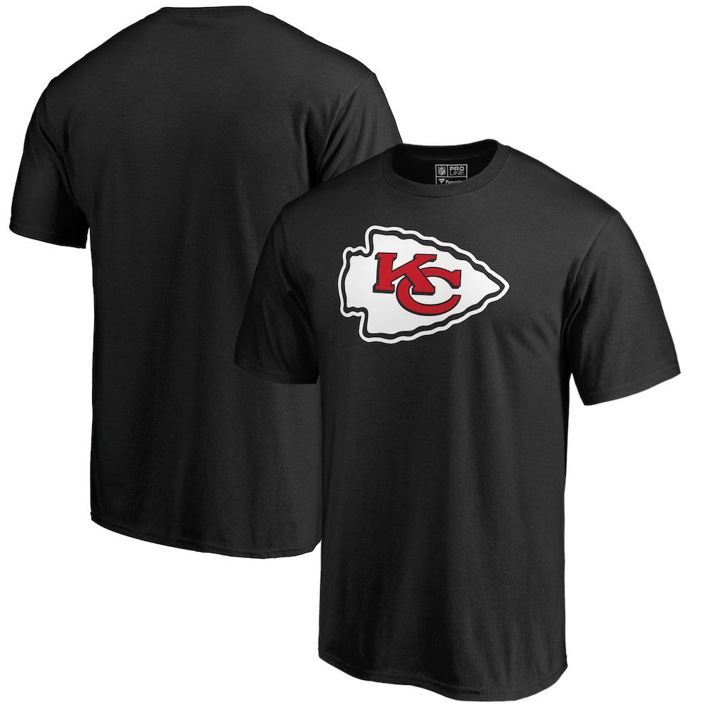 Kansas City Chiefs Primary Logo II T-Shirt - Black - NFL