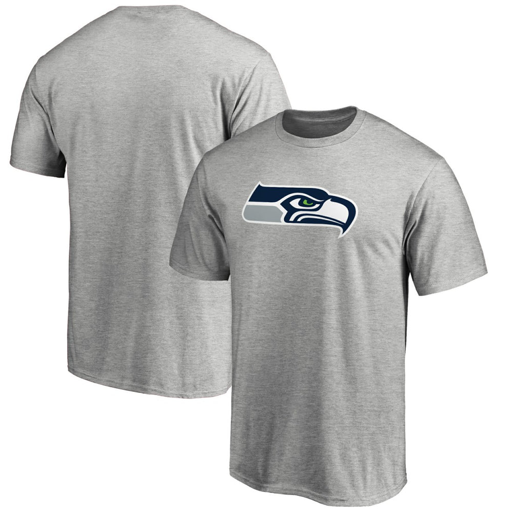 Seattle Seahawks Primary Logo T-Shirt - Heathered Gray - NFL