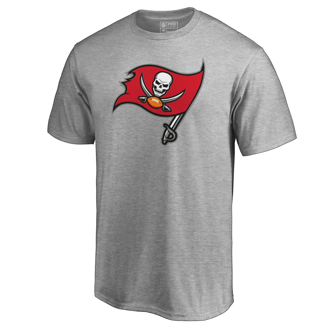 Tampa Bay Buccaneers Primary Logo T-Shirt - Heathered Gray - NFL