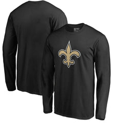 New Orleans Saints Primary Logo Long-Sleeve T-Shirt - Black - NFL