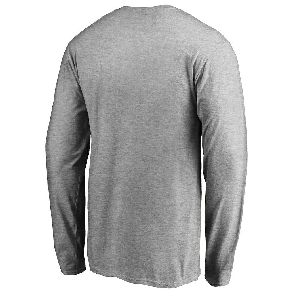 Las Vegas Raiders Primary Logo Long-Sleeve T-Shirt - Heathered Gray - NFL