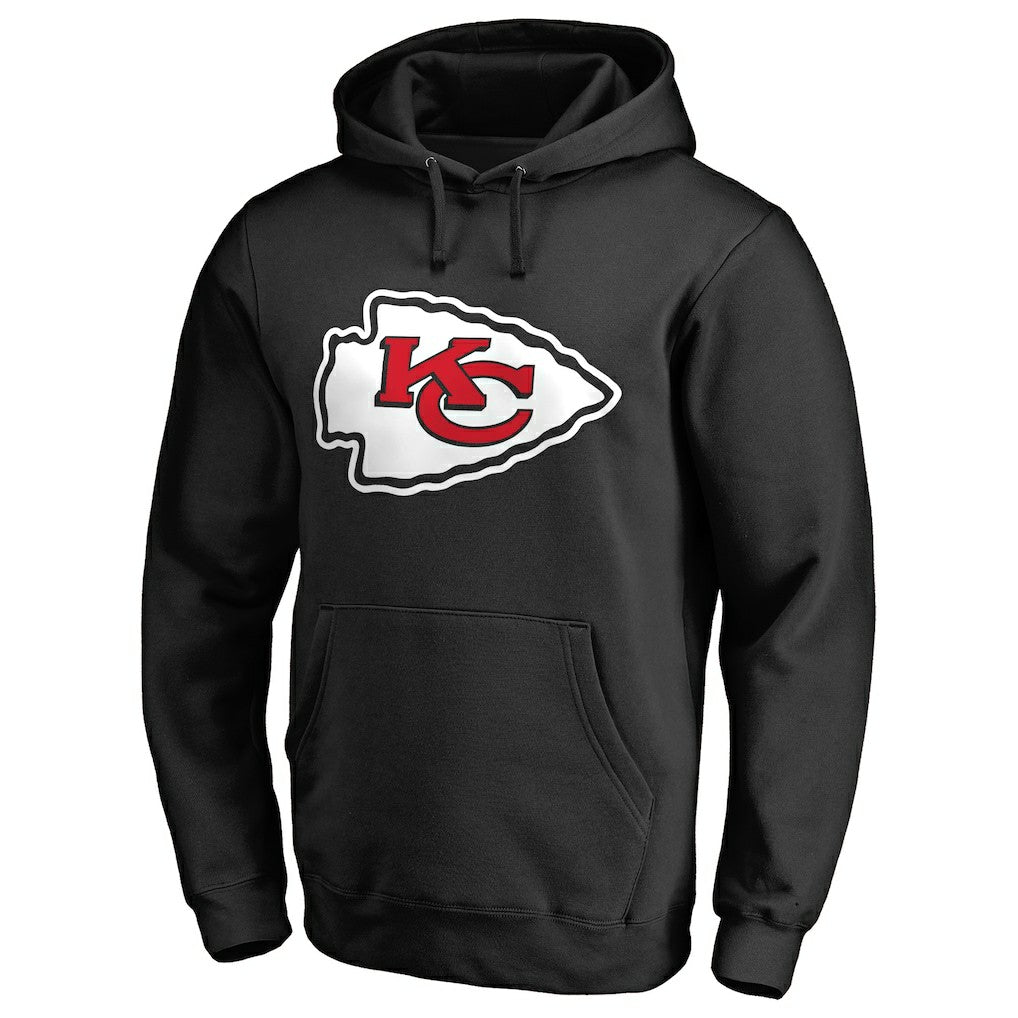 Kansas City Chiefs Primary Logo II Pullover Hoodie - Black - NFL