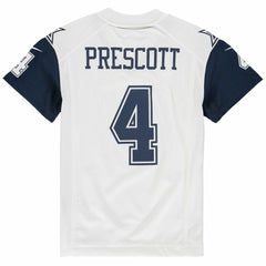 Dak Prescott Dallas Cowboys Youth Color Rush Game Jersey - White - Nike