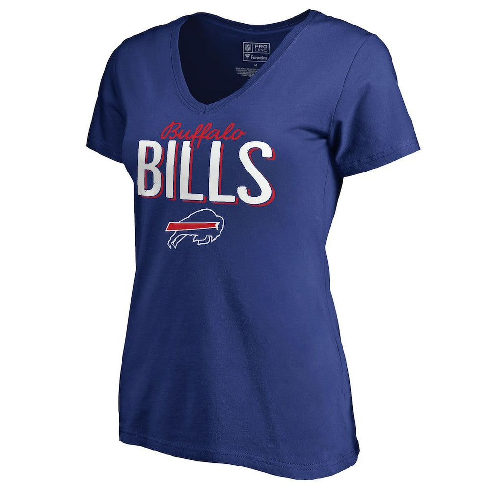 Buffalo Bills Women's Nostalgia T-Shirt - Royal - NFL