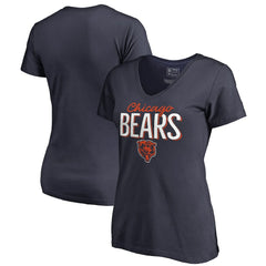 Chicago Bears Women's Nostalgia T-Shirt - Navy - NFL
