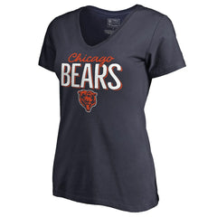 Chicago Bears Women's Nostalgia T-Shirt - Navy - NFL