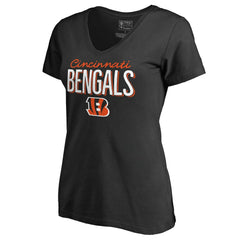Cincinnati Bengals Women's Nostalgia T-Shirt - Black - NFL