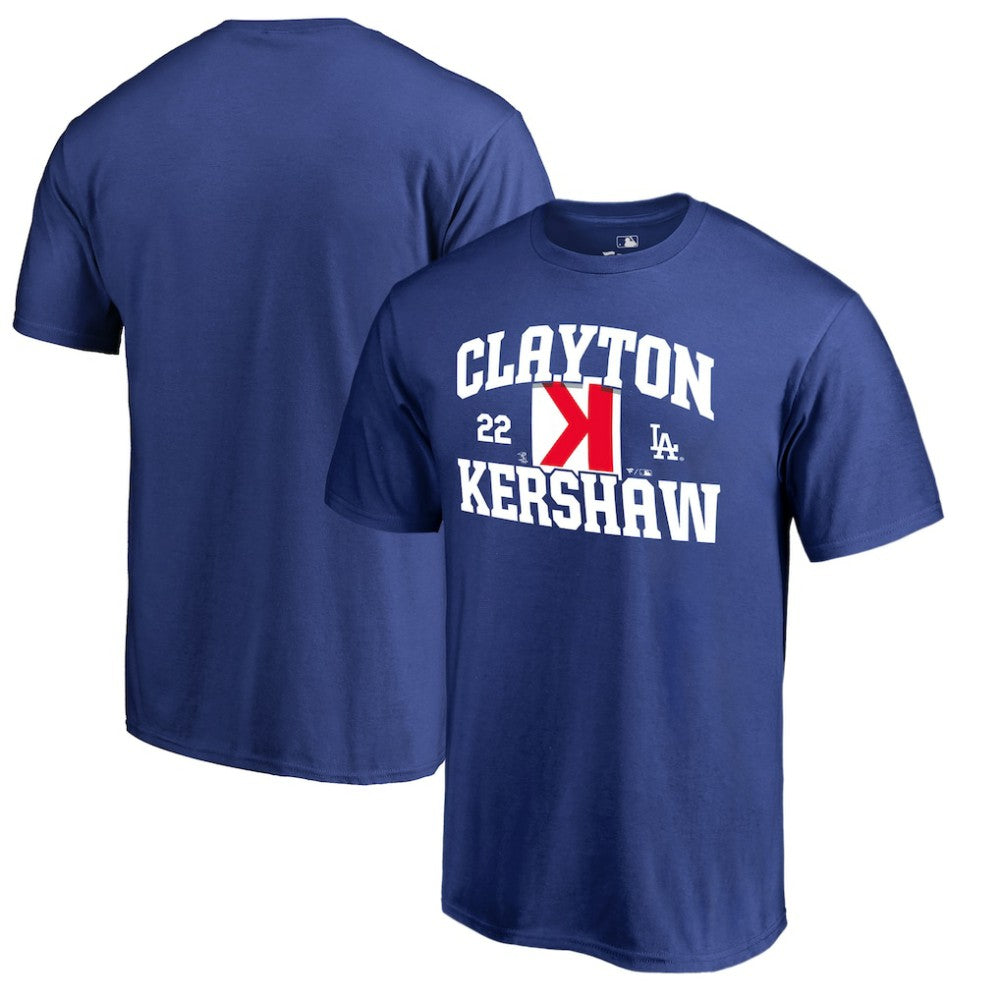 Clayton Kershaw Los Angeles Dodgers Player Hometown Collection CK Strike T-Shirt for sale