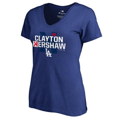 Clayton Kershaw Los Angeles Dodgers Women's Player Hometown Collection V-Neck T-Shirt for sale