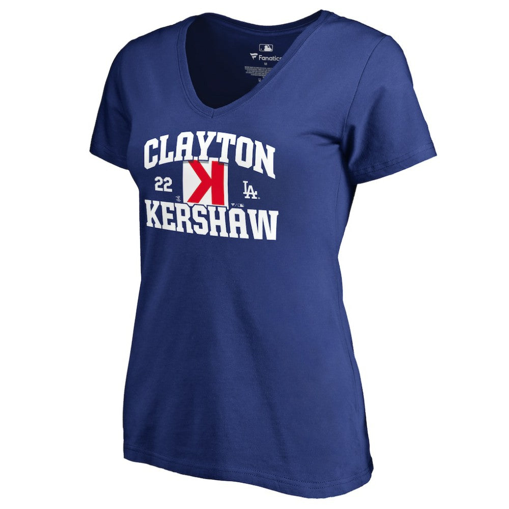 Clayton Kershaw Los Angeles Dodgers Women's Player Hometown Collection V-Neck T-Shirt Sale