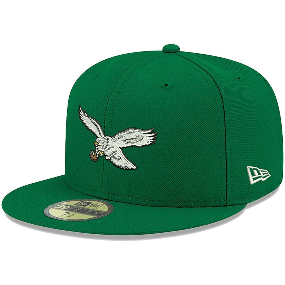 Philadelphia Eagles New Era Omaha Throwback 59FIFTY Fitted Hat - Kelly Green - NFL