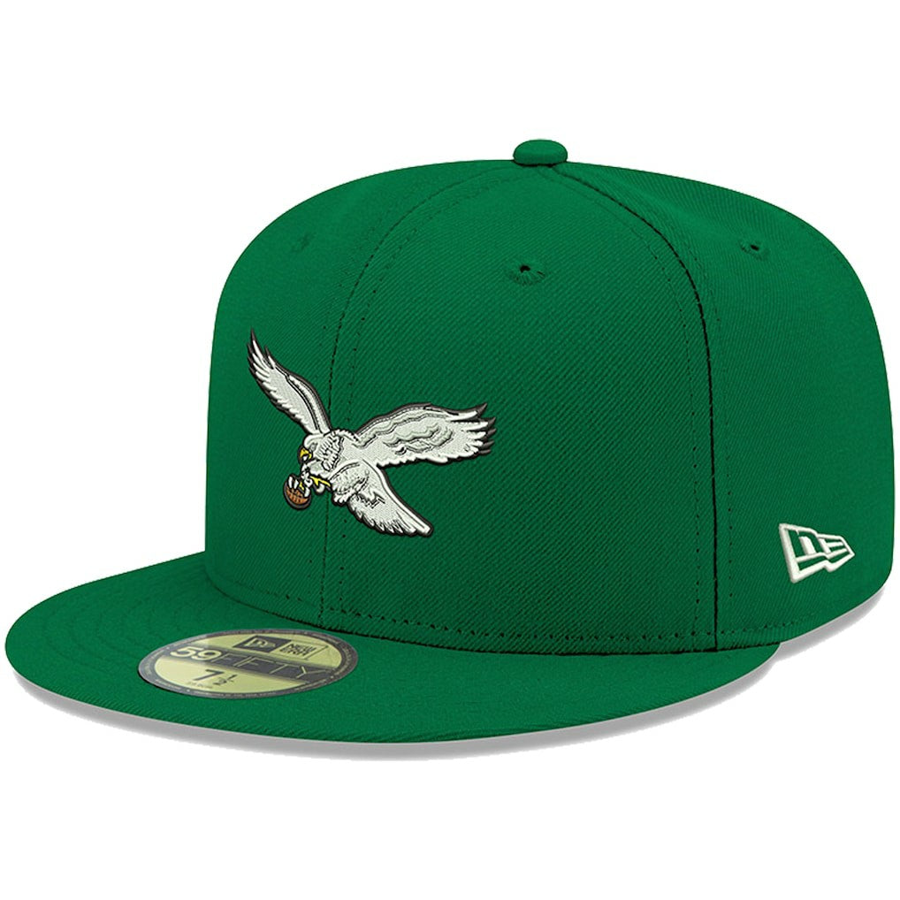 Philadelphia Eagles New Era Omaha Throwback 59FIFTY Fitted Hat - Kelly Green - NFL