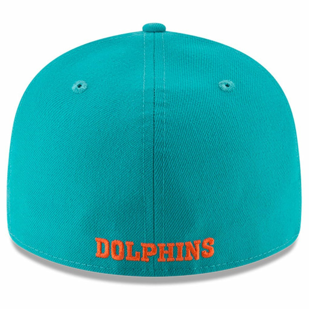 Miami Dolphins New Era Omaha Throwback Low Profile 59FIFTY Fitted Hat - Aqua - NFL
