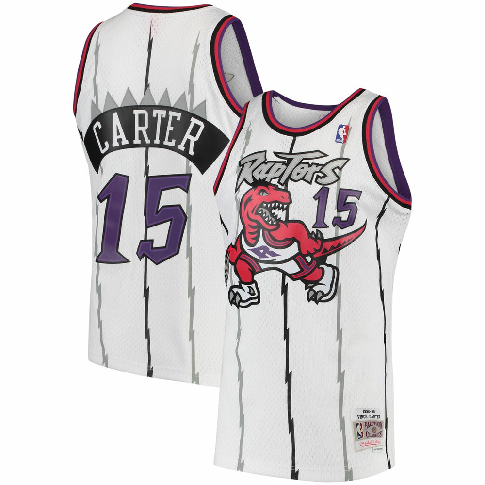 Mitchell & Ness Vince Carter Toronto Raptors 1998/99 Hardwood Classics Swingman Jersey White