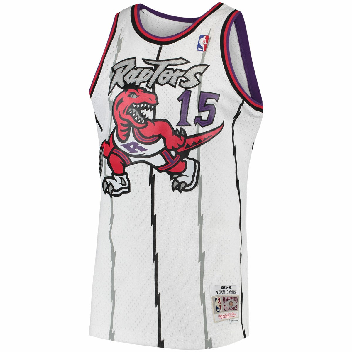 Mitchell & Ness Vince Carter Toronto Raptors 1998/99 Hardwood Classics Swingman Jersey White