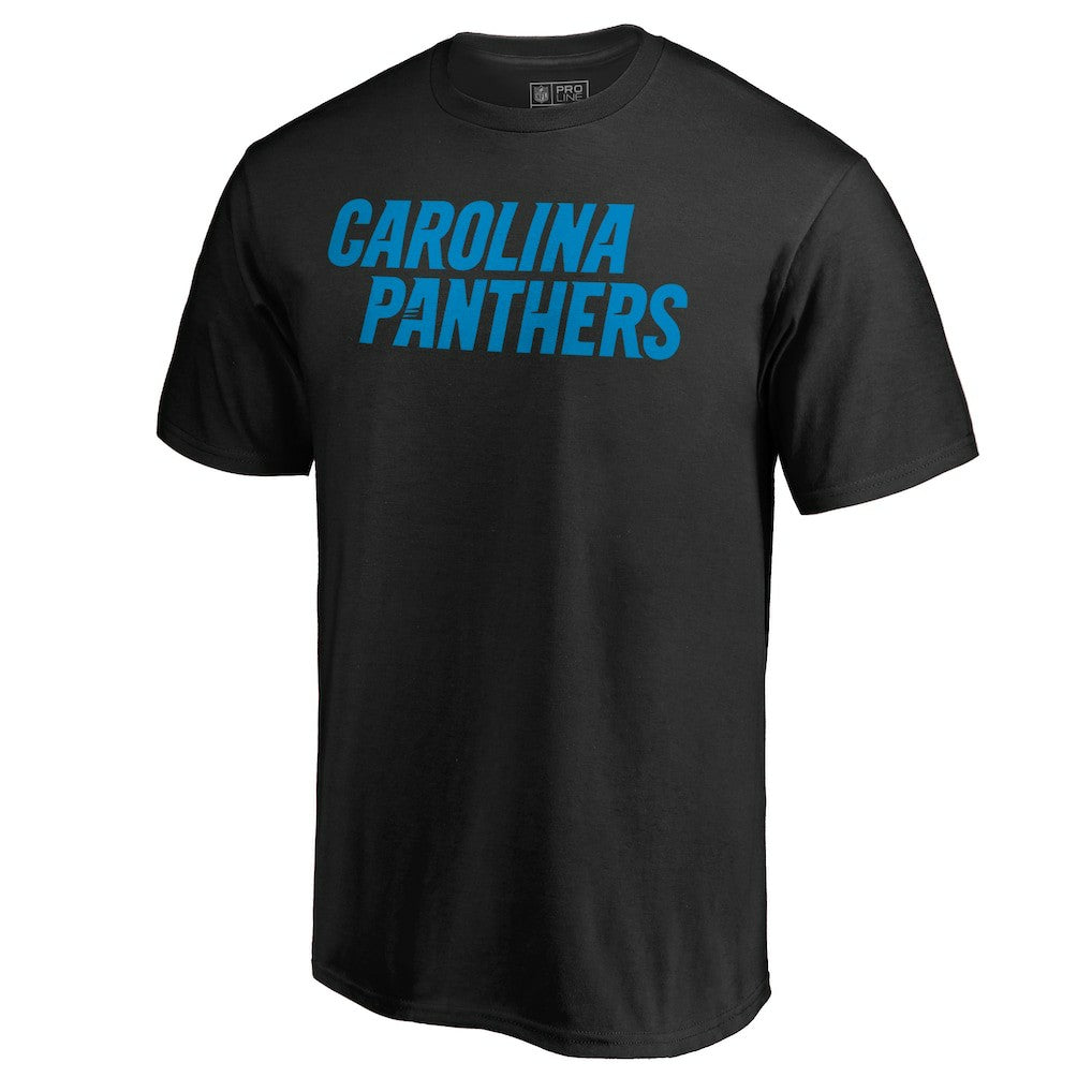 Carolina Panthers Wordmark T-Shirt - Black - NFL