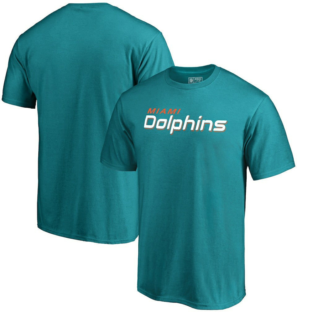 Miami Dolphins Wordmark T-Shirt - Aqua - NFL