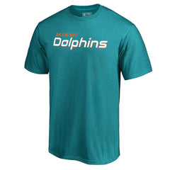 Miami Dolphins Wordmark T-Shirt - Aqua - NFL