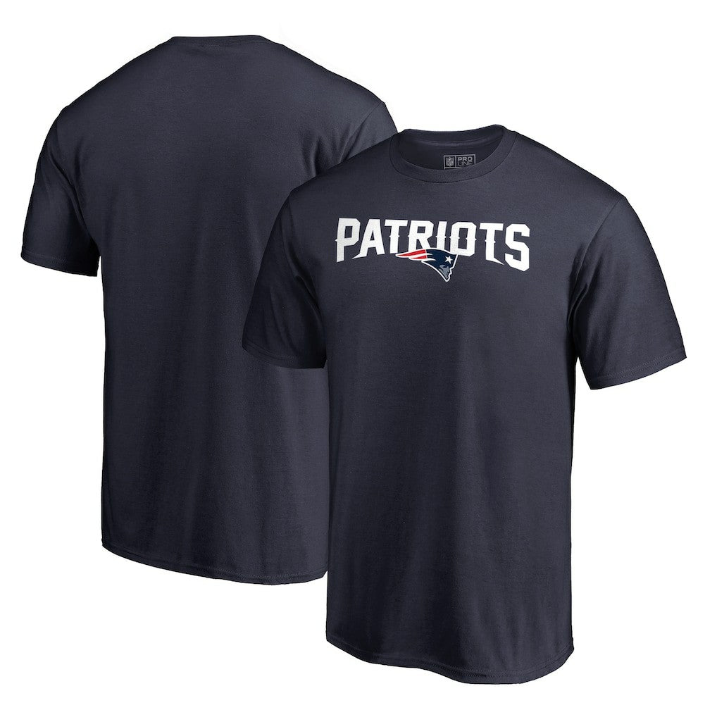 New England Patriots Wordmark T-Shirt - Navy - NFL