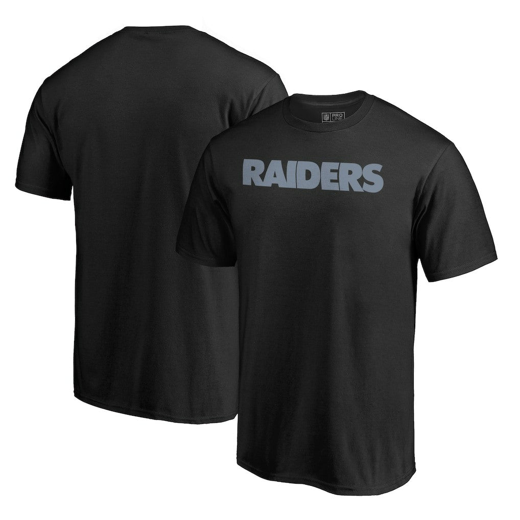 Las Vegas Raiders Wordmark T-Shirt - Black - NFL