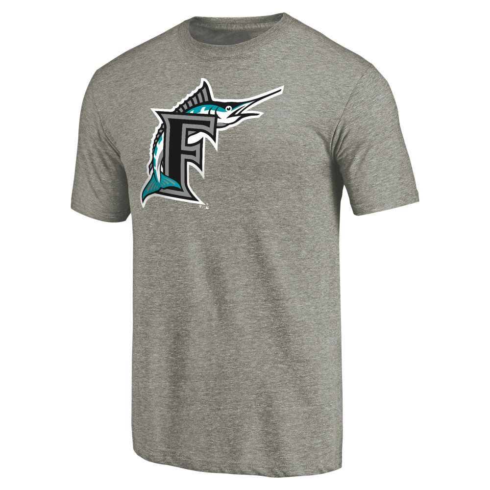 Miami Marlins Cooperstown Collection Forbes Tri-Blend T-Shirt Outlet