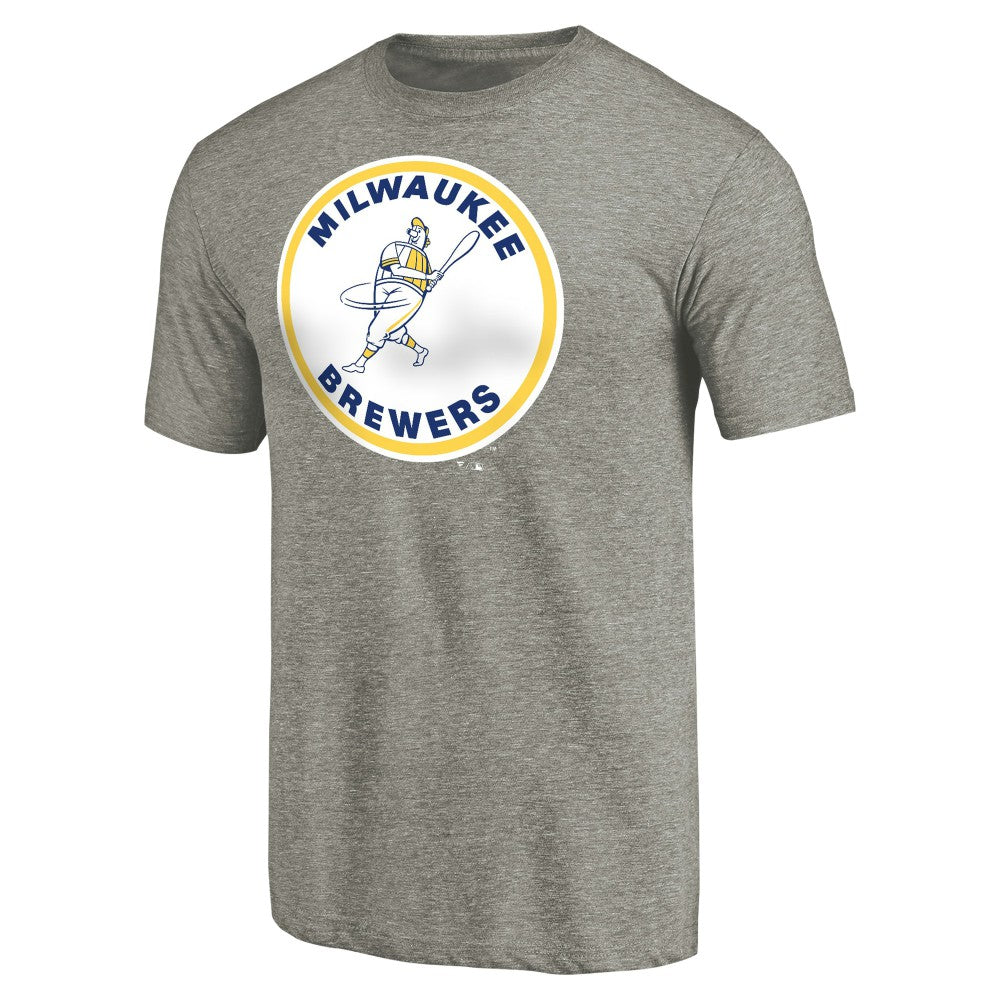 Milwaukee Brewers Cooperstown Collection Forbes Tri-Blend T-Shirt Outlet