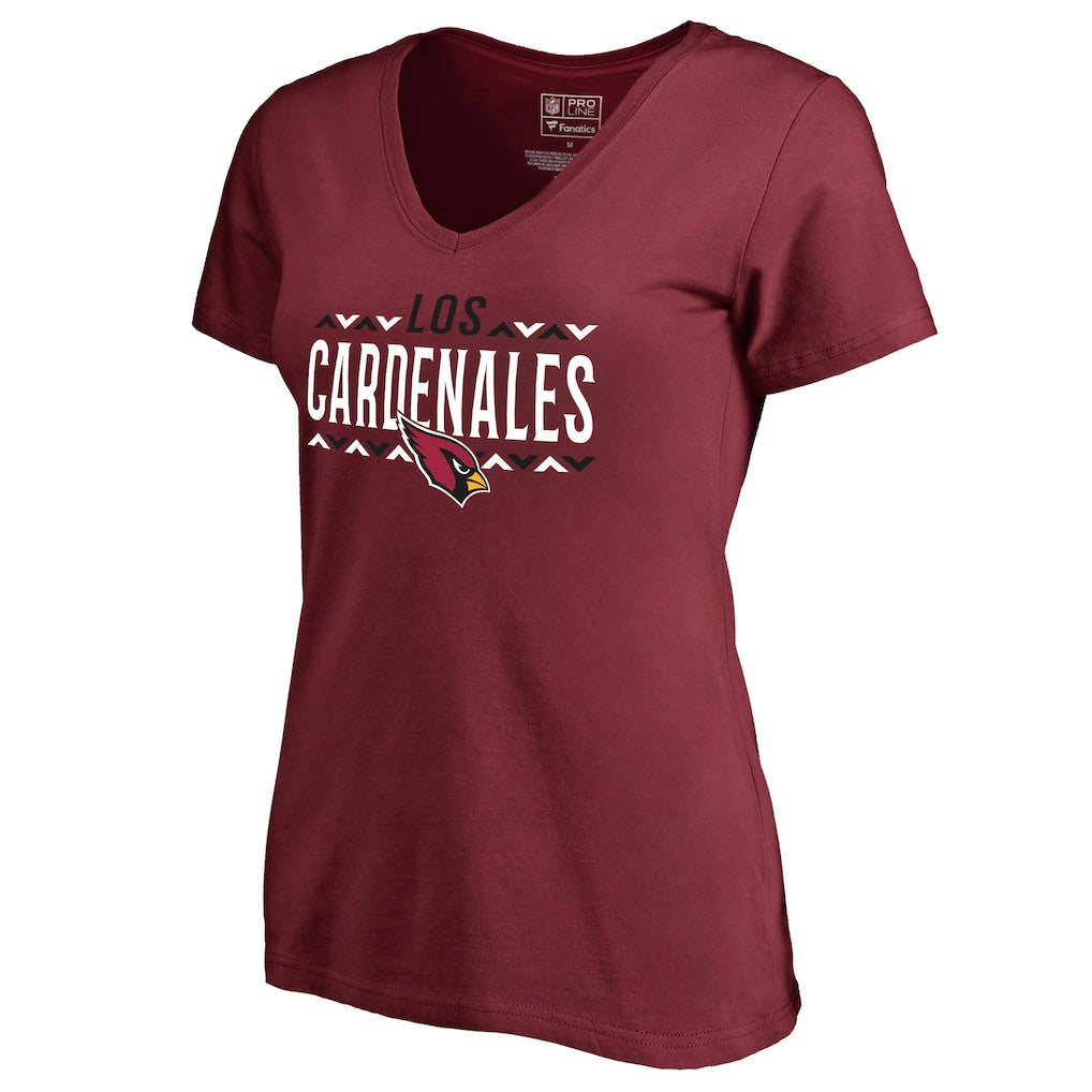 Arizona Cardinals Women's Arriba V-Neck T-Shirt - Cardinal - NFL
