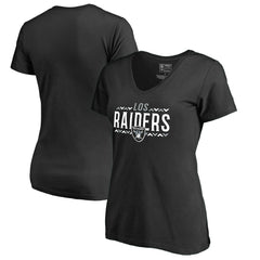 Las Vegas Raiders Women's Arriba V-Neck T-Shirt - Black - NFL
