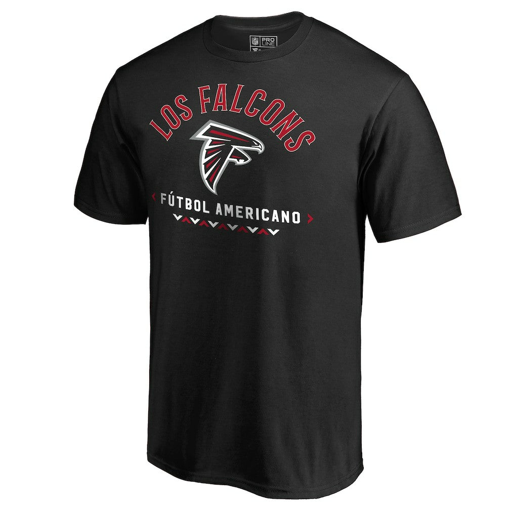 Atlanta Falcons Futbol Americano T-Shirt - Black - NFL