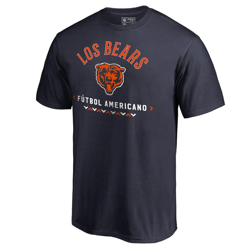 Chicago Bears Futbol Americano T-Shirt - Navy - NFL