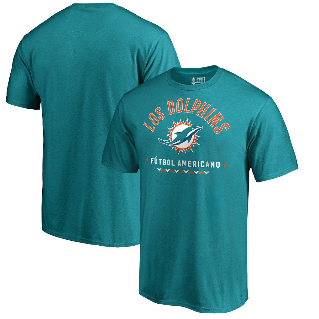 Miami Dolphins Futbol Americano T-Shirt - Aqua - NFL