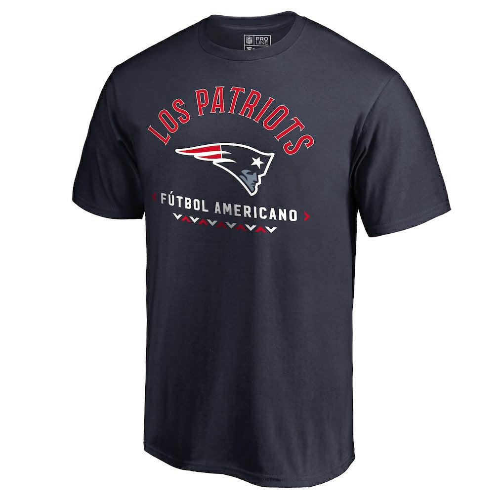 New England Patriots Futbol Americano T-Shirt - Navy - NFL