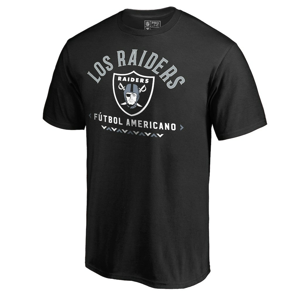 Las Vegas Raiders Futbol Americano T-Shirt - Black - NFL