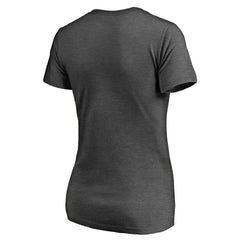 Miami Dolphins Women's Freehand V-Neck T-Shirt - Dark Heathered Gray - NFL
