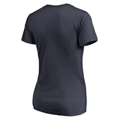 Seattle Seahawks Women's Freehand V-Neck T-Shirt - Navy - NFL