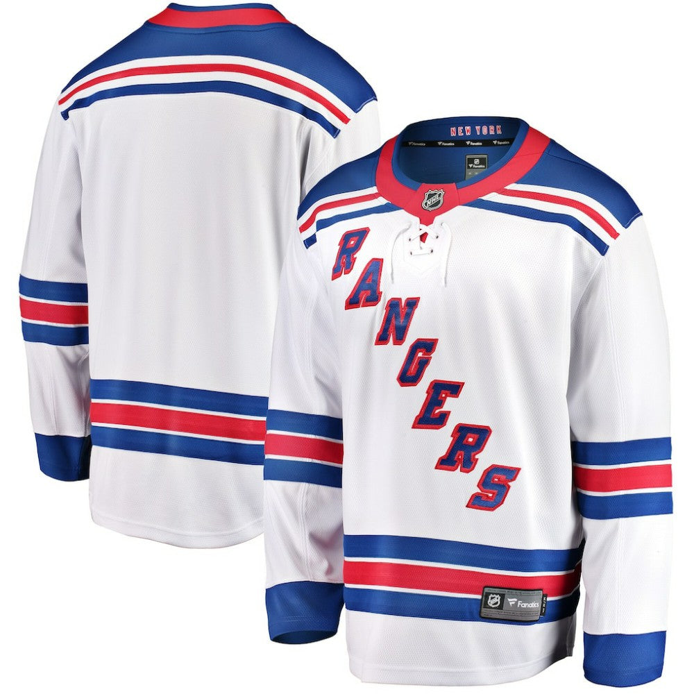 New York Rangers Fanatics Breakaway Away Jersey - White | Fanatics Clearance