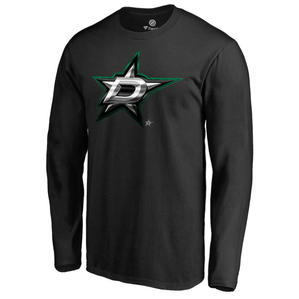 Dallas Stars Midnight Mascot Long Sleeve T-Shirt - Black | NHL online