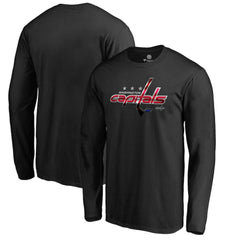 Washington Capitals Midnight Mascot Long Sleeve T-Shirt - Black | NHL Lifestyle