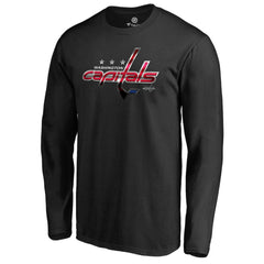 Washington Capitals Midnight Mascot Long Sleeve T-Shirt - Black | NHL Lifestyle