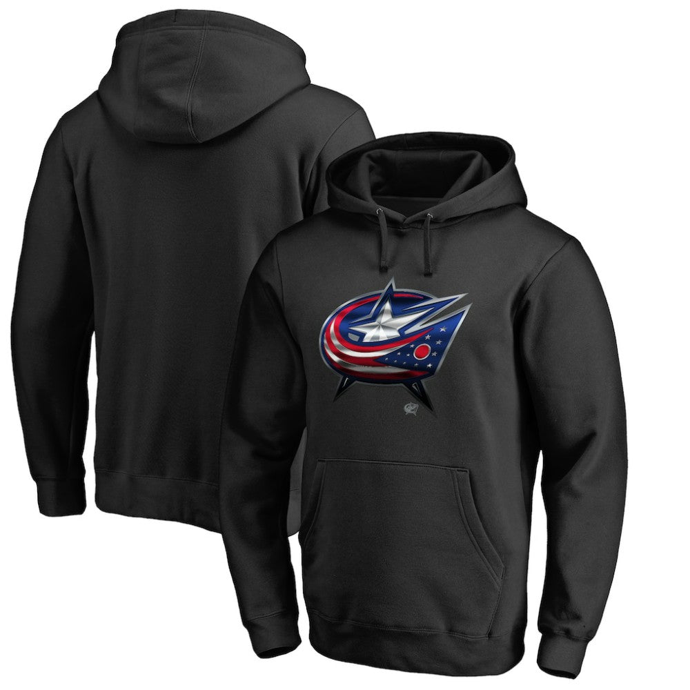 Columbus Blue Jackets Midnight Mascot Pullover Hoodie - Black | NHL Clearance
