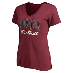 Arizona Cardinals Women's Victory Script V-Neck T-Shirt - Cardinal - NFL