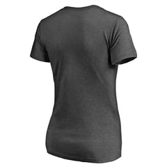 Miami Dolphins Women's Victory Script V-Neck T-Shirt - Heathered Gray - NFL