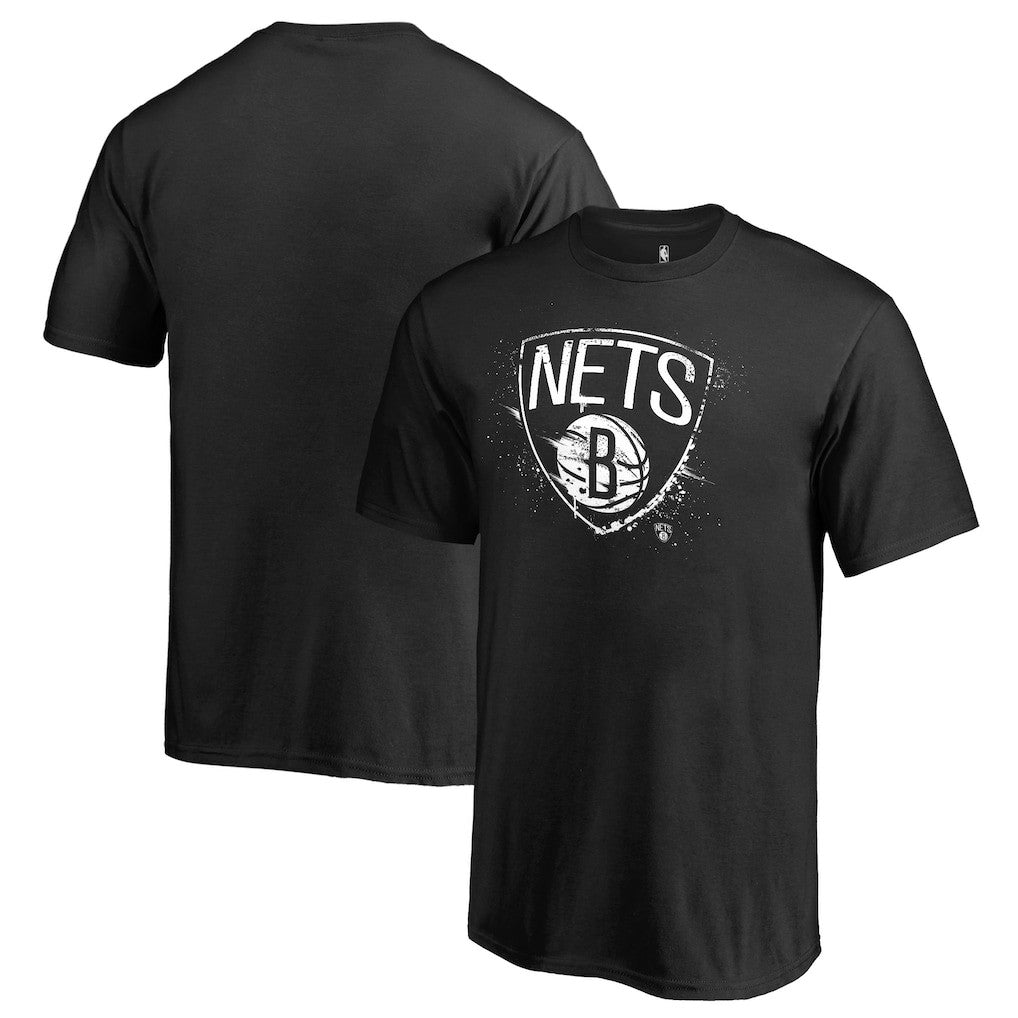 Brooklyn Nets Splatter Logo T-Shirt Black
