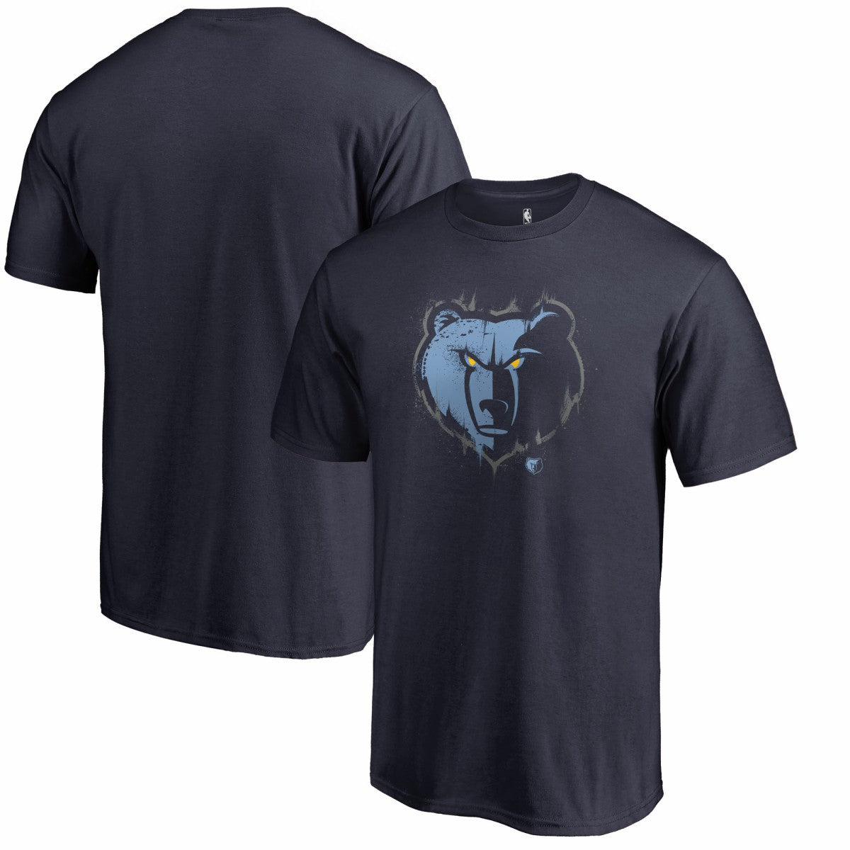Memphis Grizzlies Splatter Logo T-Shirt Navy
