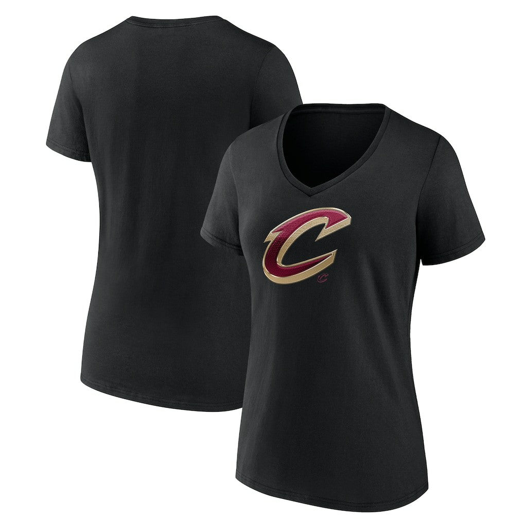 Cleveland Cavaliers Women's Midnight Mascot V-Neck T-Shirt Black