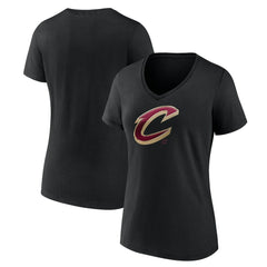 Cleveland Cavaliers Women's Midnight Mascot V-Neck T-Shirt Black